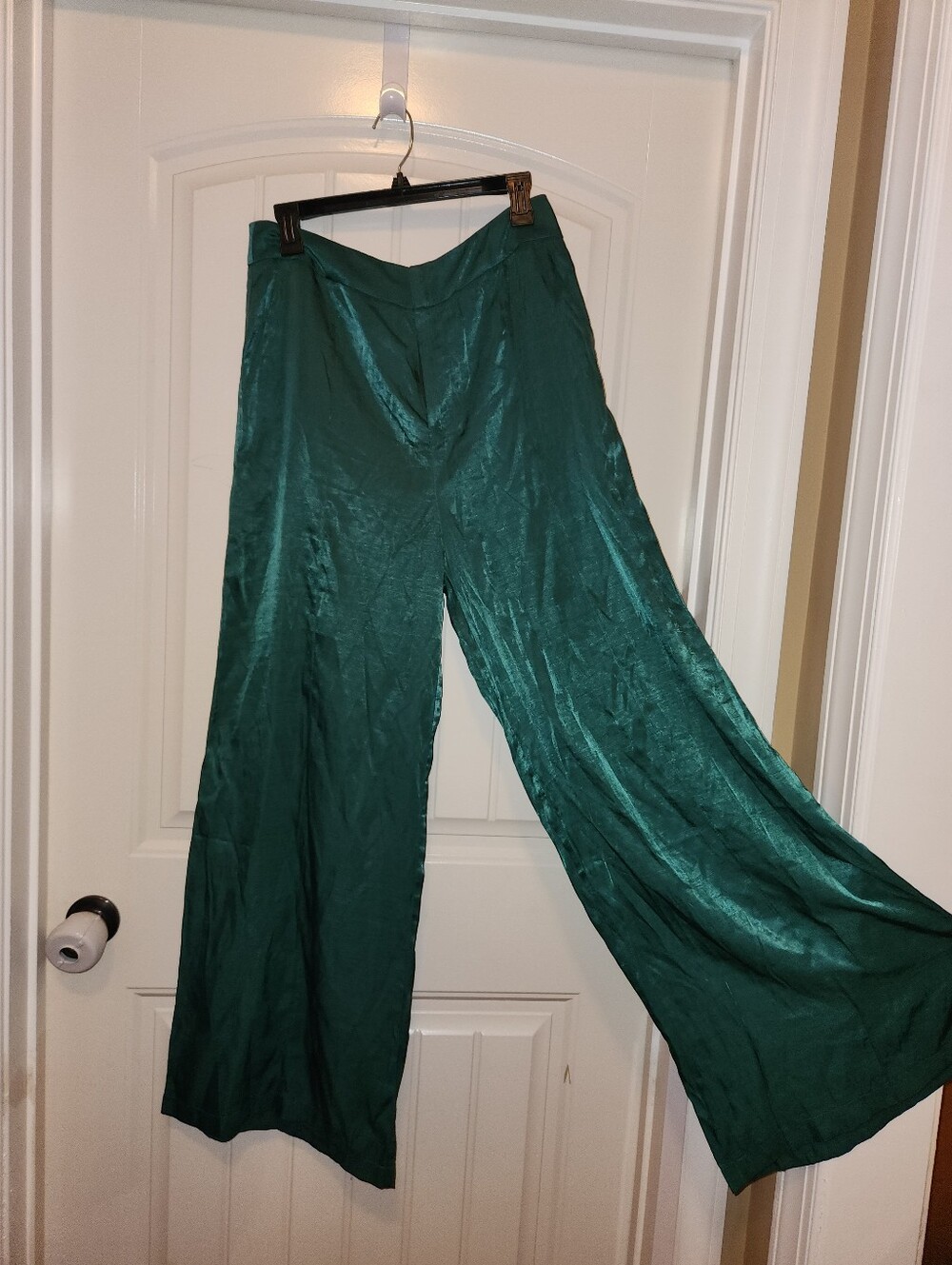 "Flying Tomato" Bohemian Green Wide-Leg Pants, Size Large, NWOT